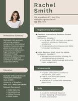 Scholarship Fresh Graduates Resume template