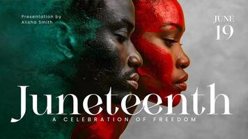 Minimalist Juneteenth Presentation template