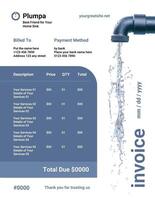 Simple White Plumbing Invoice Template