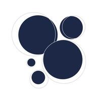 Circle shape geometric line vector