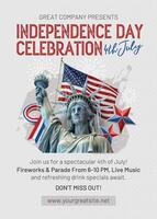 4th of July Celebration Invitation template