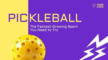Pickleball History Presentation Deck template