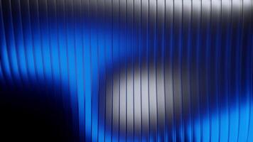 Abstract background animation with wave-like metallic lines and blue light, suitable for motion graphics, presentations, or creative visual projects. video