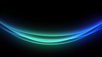 Abstract background with glowing curves in blue and green hues, suitable for technology or business themes. Dark background with bright, flowing lines. video