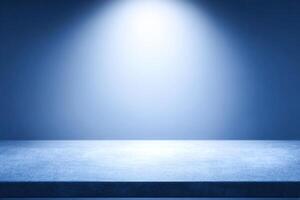 Illuminated Concrete Surface, Clean background with a single spotlight focusing on the surface photo