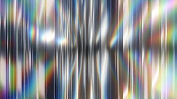 Abstract dispersion light effect with rainbow colors and vertical glass-like streaks, ideal as a modern background video