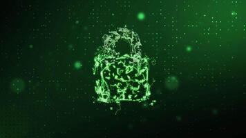 lock animation abstract background. Tech security concept design suitable for cybersecurity, technology, and digital protection projects. video