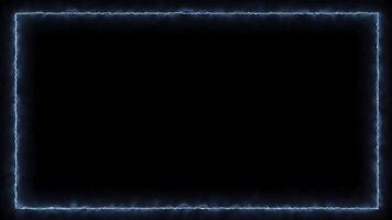 Seamless loop animation rectangle frame 4K motion graphic. Animated borders frame glowing neon lights loop animation. abstract glowing neon rectangle border frame line animation video
