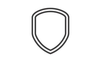 Animated shield protects three interconnected gears symbolizing unity and strength video