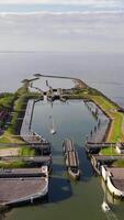 A large body of water with boats in it video