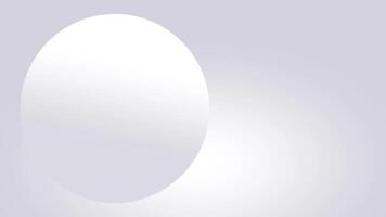 A single white sphere rests in the center, providing a minimalist contrast that emphasizes calmness and clarity within a simple design format video