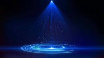 abstract blue lights effect tecnology background video