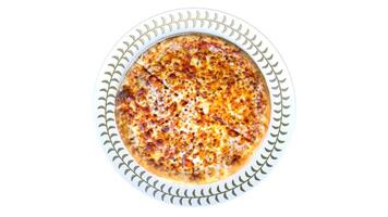 extra size pizza in plate video