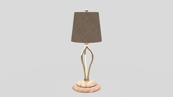 Lamp or table lamp on white background video