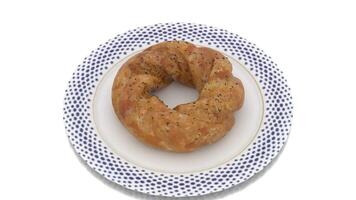 sesame bun in plate video