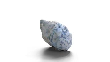 asteroid with minerals on white background video