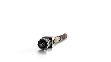 extinguished torch on white background video