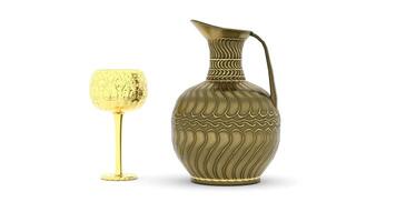 golden pitcher and goblet video
