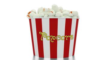 popcorn bucket animation video