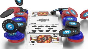 playing cards and chips fall video
