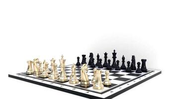 realistic chess board with pieces video