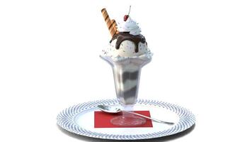 ice cream with chocolate flavor video