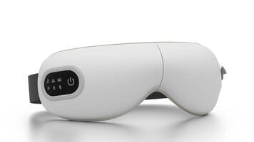 eye protector device on white background video