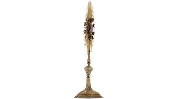 monstrance on white background video