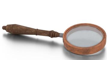 magnifying glass on white background video