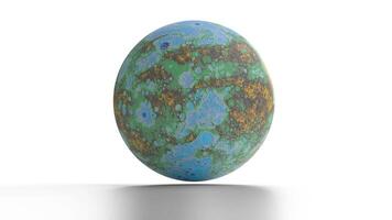 mercury with global digital elevation map video