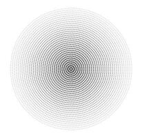 Halftone isolated on white background. Illustration of circular halftone. Abstract black halftone. vector