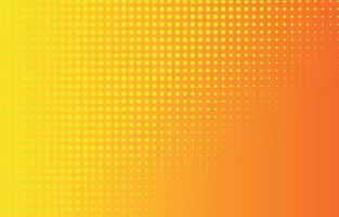 Bright pop art with gradient background in cartoon style. Pop art illustration in yellow and orange colors with dots. Halftone effect. Pop art pattern. Design element. vector