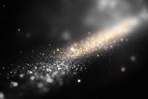 abstract background with sparkles and light photo