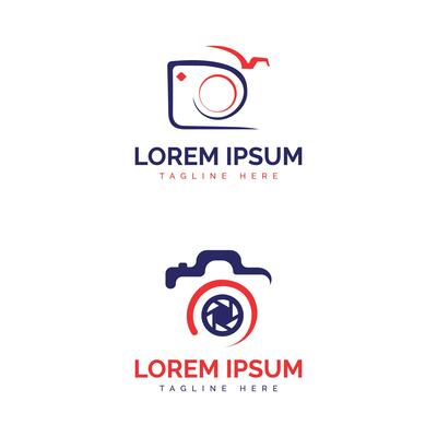 Camera photography logo design modern minimal concept