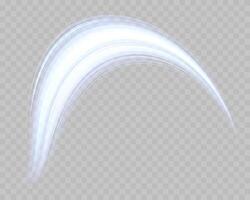 Glowing blue lines. Neon realistic energy speed. Abstract light effect on a background. illustration. vector