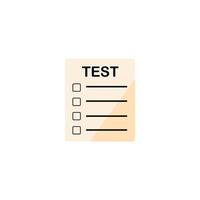 A flat icon of a to-do list or checklist, featuring a minimalist design with checkboxes and text lines. vector