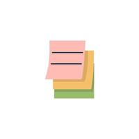 Stack of Colorful Sticky Notes Illustration vector