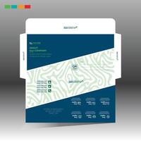 green and more colored envelope for corporate and any use vector