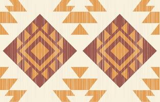 Seamless geometric fabric patterns inspired by Aztec and Navajo. vector