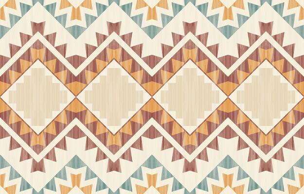 geometric abstract seamless pattern southwest Navajo Native American tribal ethnic modern earth tone for textile printing