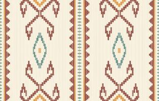 Geometric Aztec seamless backgrounds with ethnic touch vector