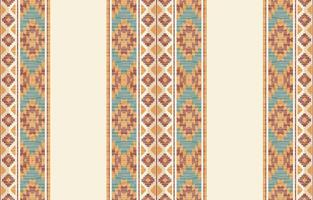 Geometric ethnic oriental ikat pattern traditional Design for background,carpet vector