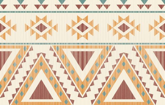 Geometric ethnic ikat seamless pattern in tribal. Fabric ethnic ikat pattern art. Mexican style. Design for batik, Fabric.