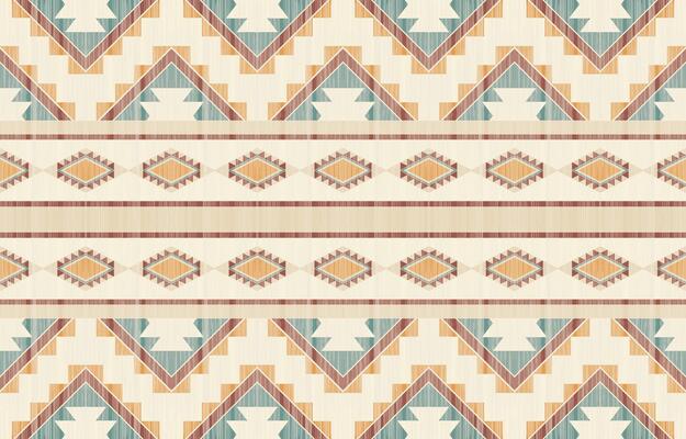 Geometric ethnic ikat seamless pattern in tribal. Fabric ethnic ikat pattern art. Mexican style. Design for background, wallpaper batik