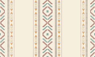 Ethnic seamless pattern repeating tribal fabric boho. vector