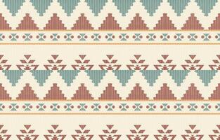 Native American ethnic patterns with a geometric and seamless style. vector