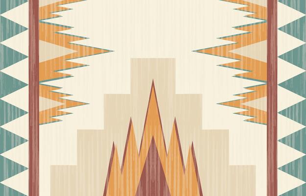 Geometric ethnic ikat seamless pattern in tribal. Fabric ethnic ikat pattern art. Mexican style. Design for batik, Fabric