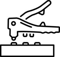 A line style icon of rivet fastener vector