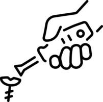 A line style icon of screwdriver vector