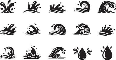 Dynamic Water Elements vector